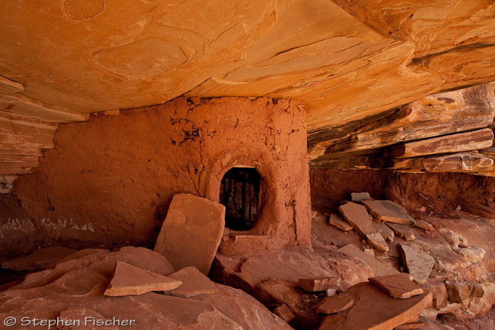 Fallen roof granary