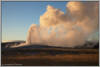Old Faithful sunset