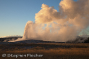 Old Faithful sunset