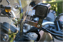 GoPro  Hero Session mount on F800GS