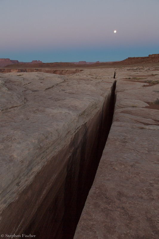 Crack in the earth