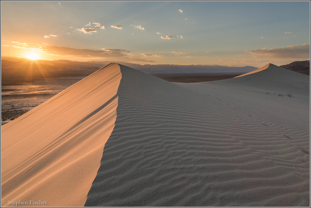 Sunset on the Eureka Dunes