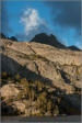 Aperture peak of the Palisades above the Fifth lake