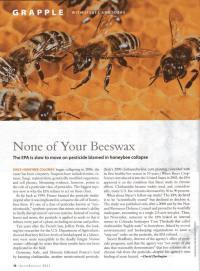 Neonicotinoid bee poisoning