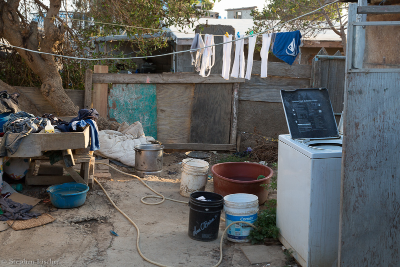 The laundry area
