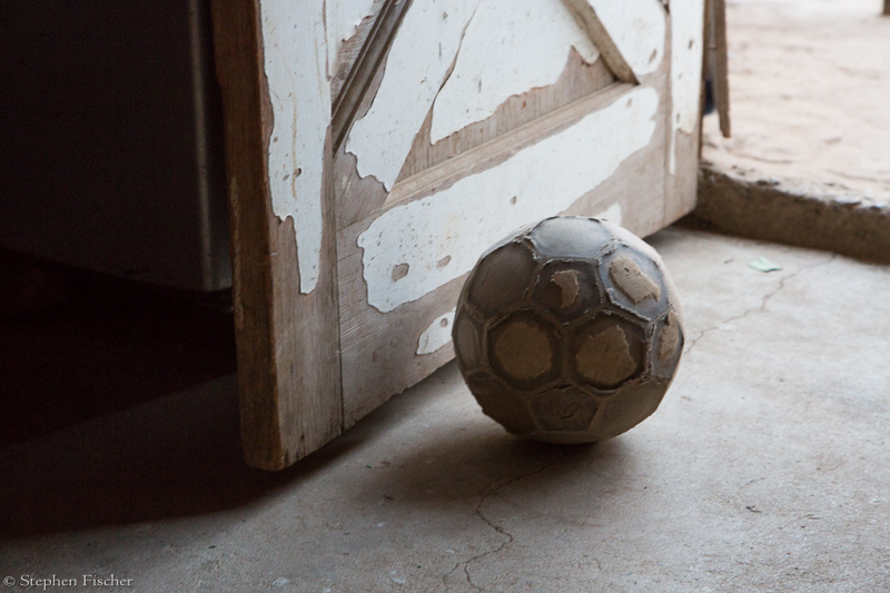 Old soccer ball