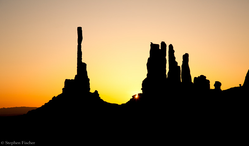 Totem pole sun burst