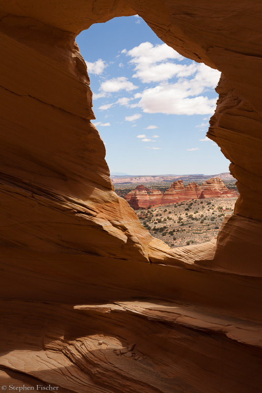 View through the portal