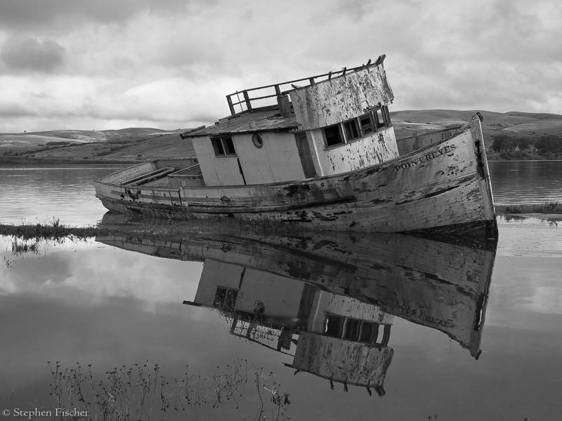 Beached boat