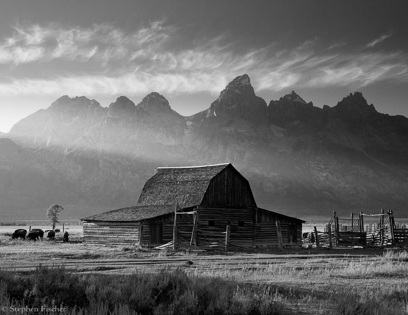 Mormon row sunset