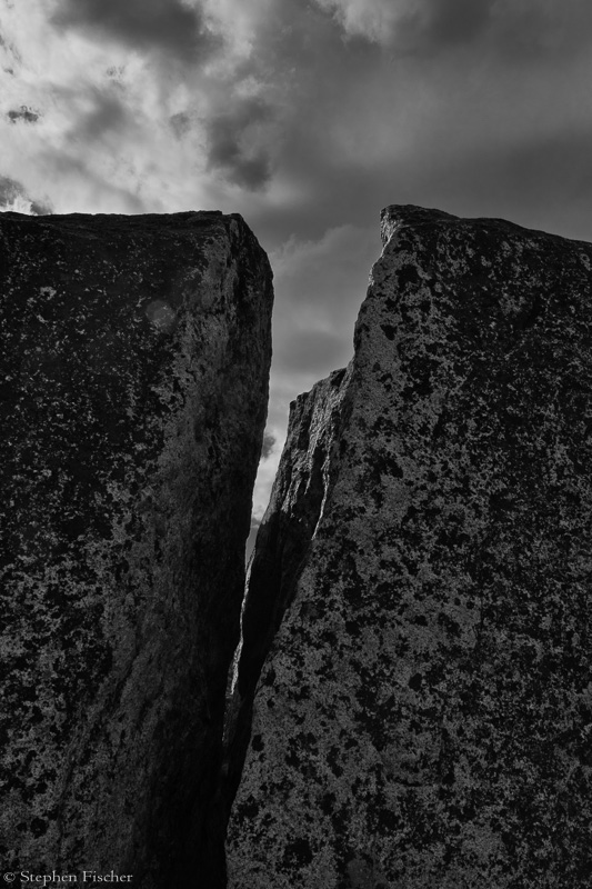 Crack in the earth