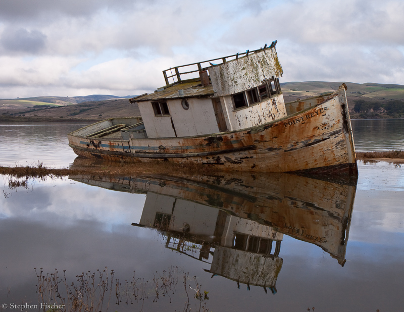 Beached boat