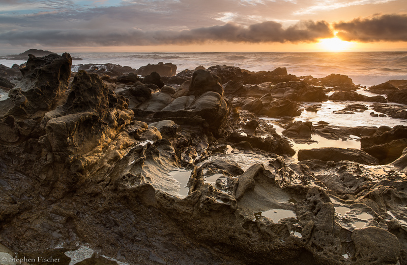 Sunset tidepools