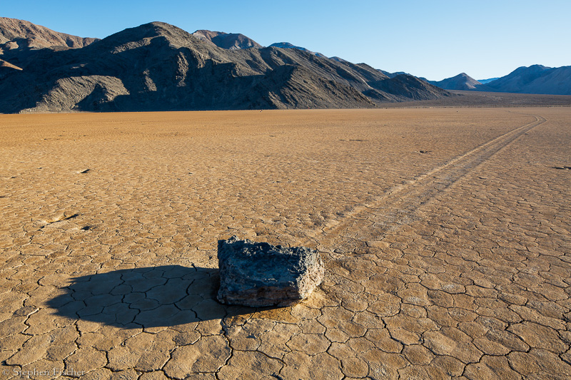 Sliding on the playa