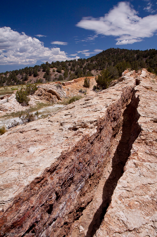 Crack in the earth