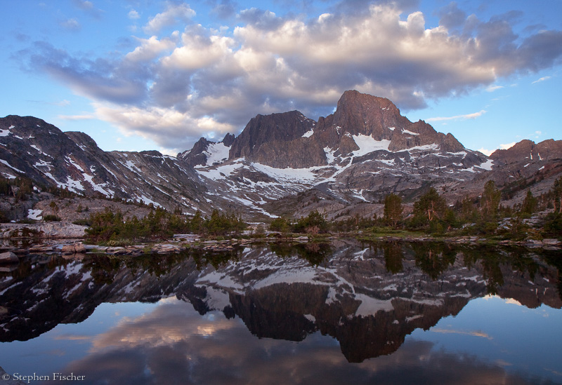 Expansive sky over Banner Peak
