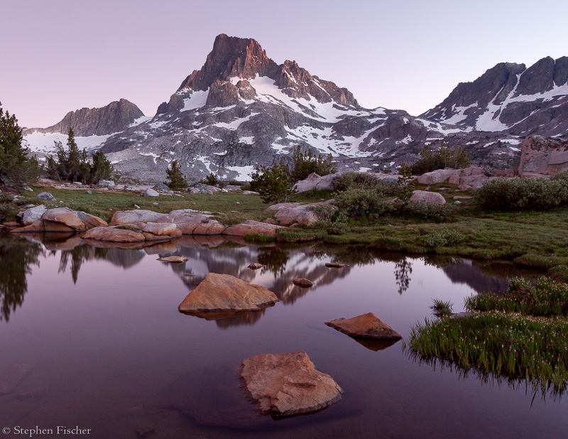Banner peak at dusk