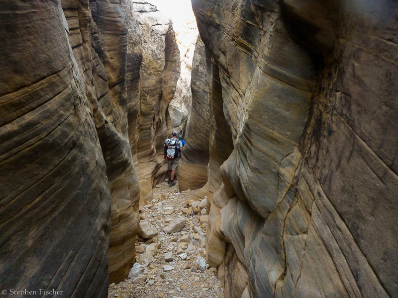 Heading through Lower Baptist Draw