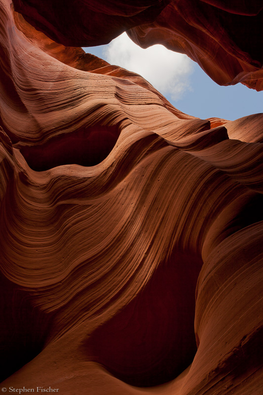 View out of the slot