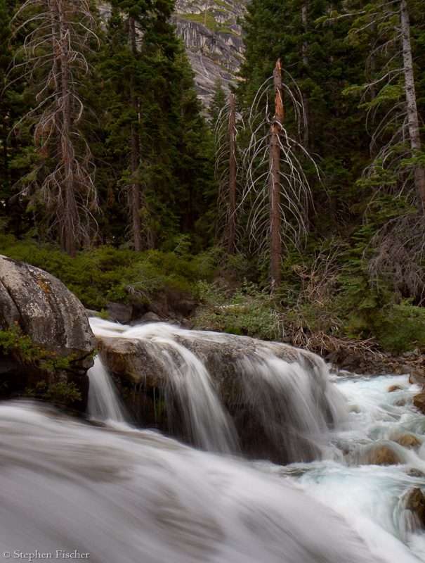 Water over granite