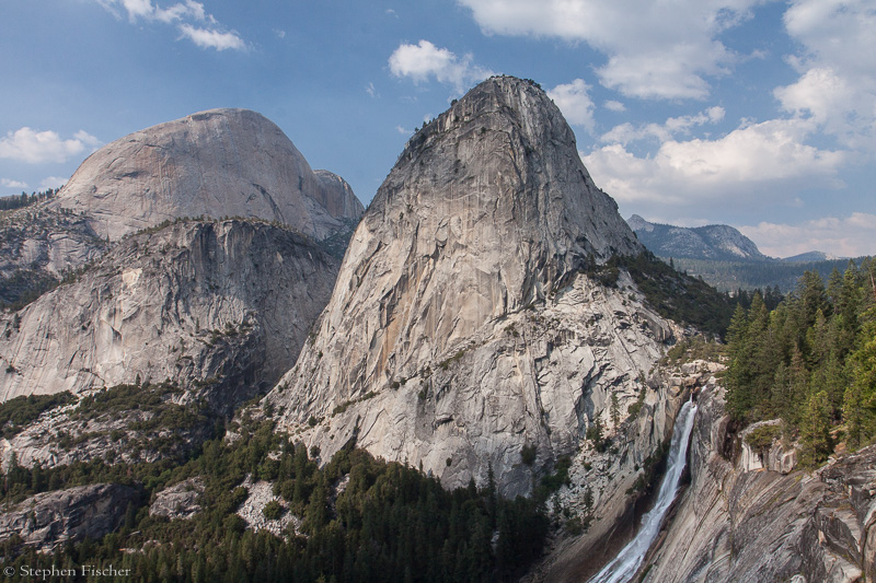 Nevada Falls and the three domes