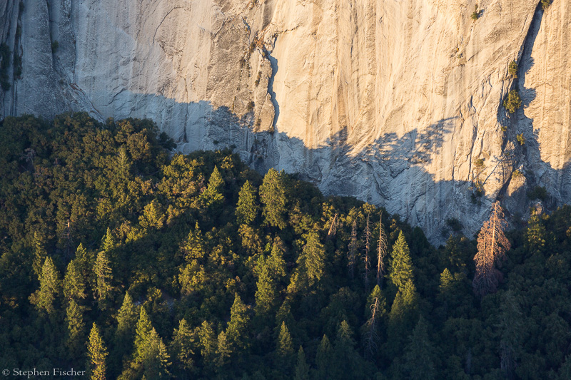Shadows on the granite
